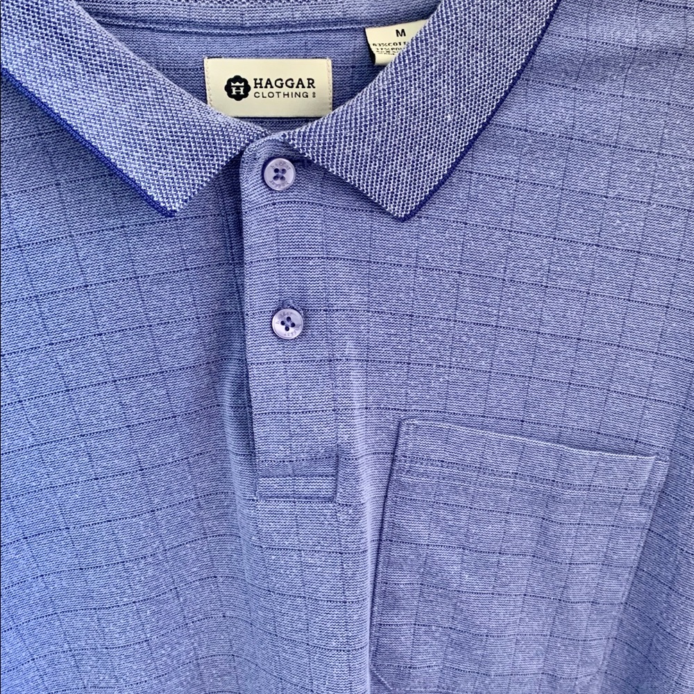 HAGGAR-2 Front Pocket Polos, Size Medium - Picture 14 of 14